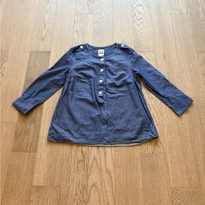 Lacoste Button-Front Long Sleeve Top